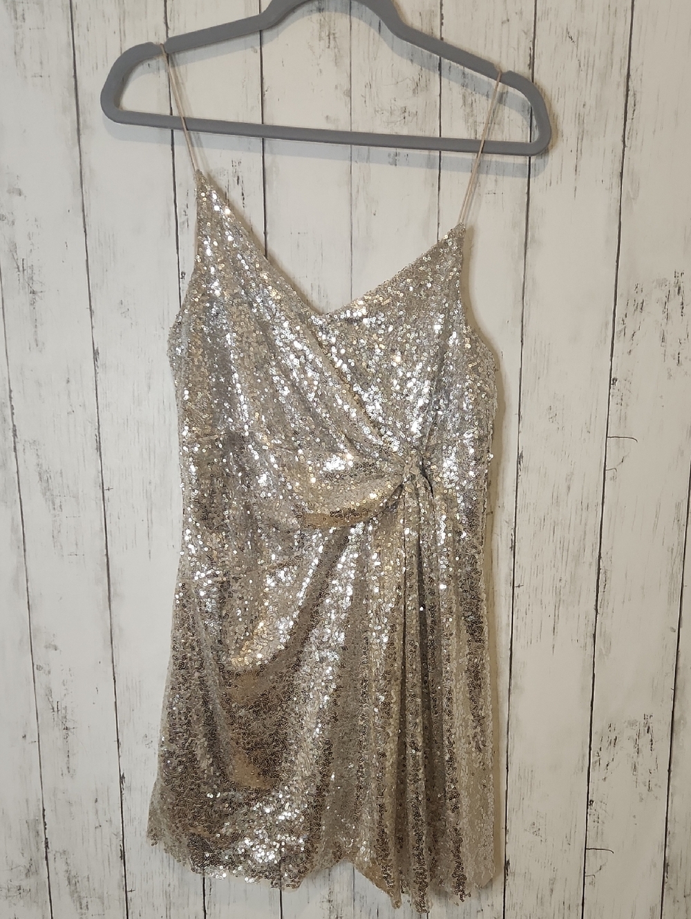 Zara Gold Sequin Cocktail Dress Size Small ✨🥂